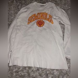 Fsu waffle sweater/long sleeve